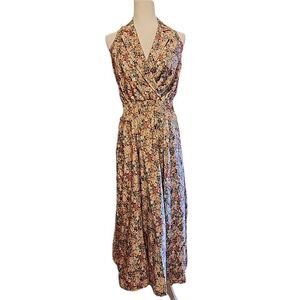 Vintage 80s 90s Karen Kane Floral Maxi Dress Sz 4 Cottage Boho‎ Prairie Romantic